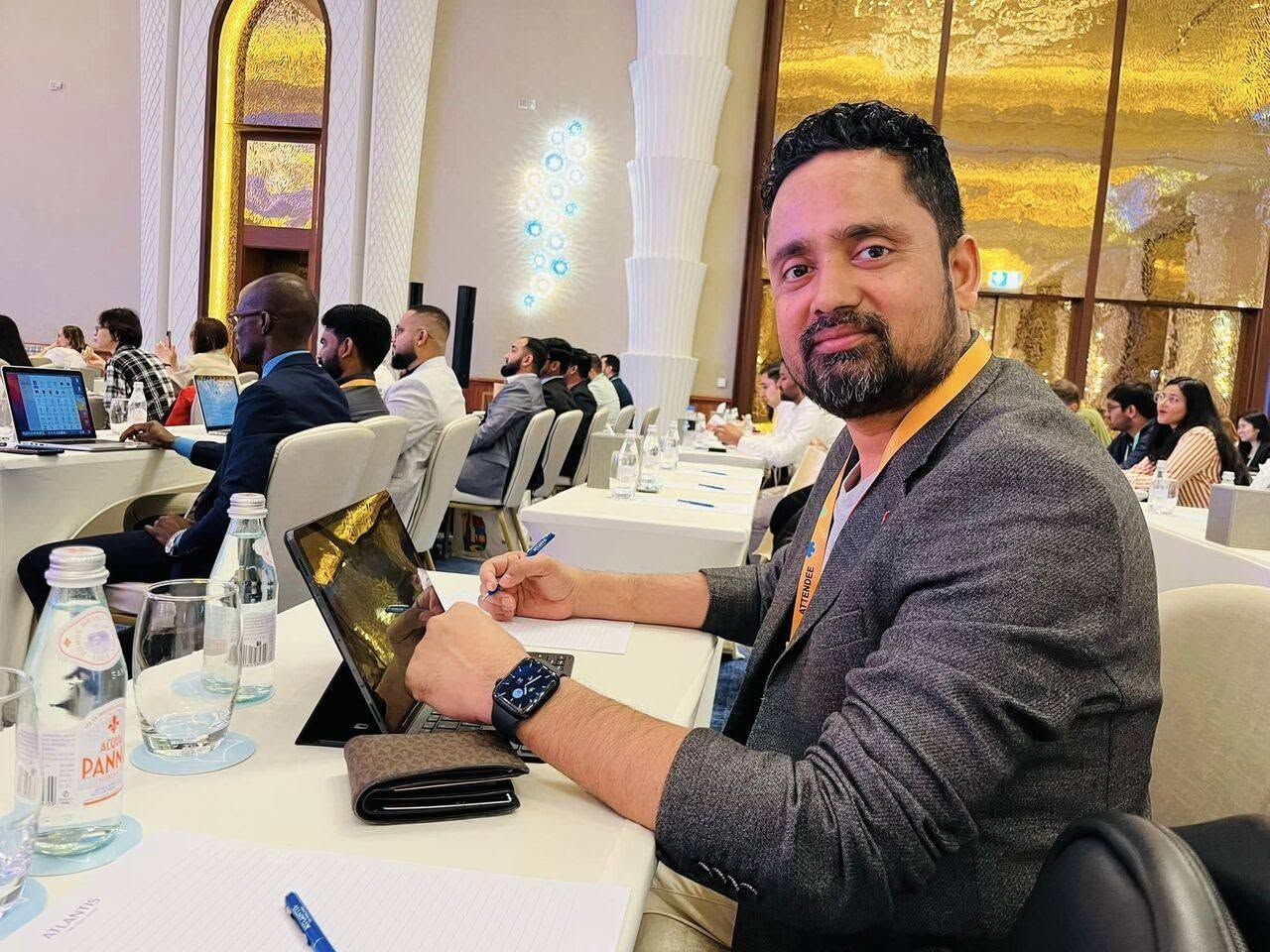Shishir Yogi at an executive business conference